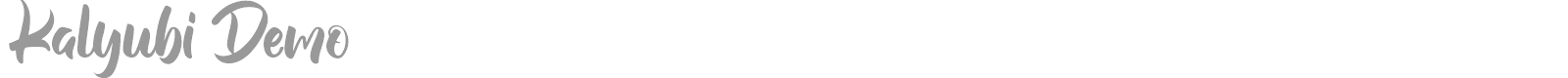 Kalyubi font preview